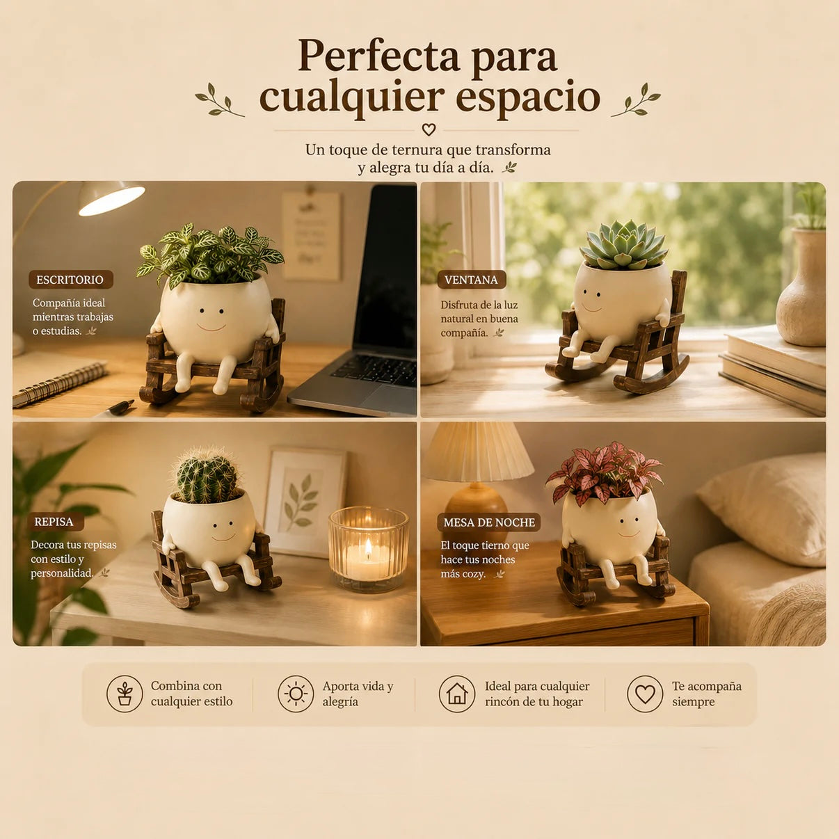 Booshi™ Maceta Feliz