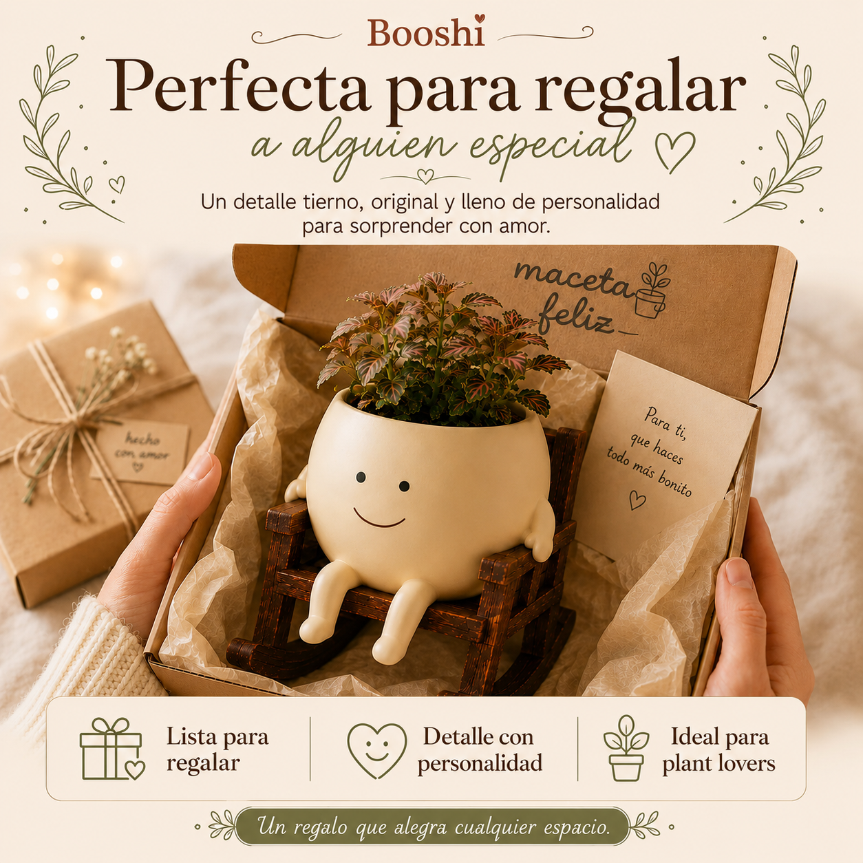 Booshi™ Maceta Feliz
